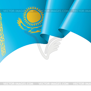 Kazakhstan flag, - vector clipart