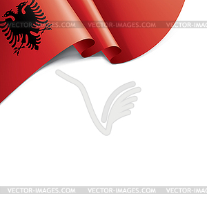 Albania flag, - vector image