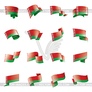 Белорусский флаг, - иллюстрация в векторном формате