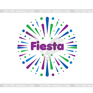 Abstract logo for Fiesta.  - color vector clipart