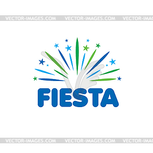 Abstract logo for Fiesta.  - vector clip art