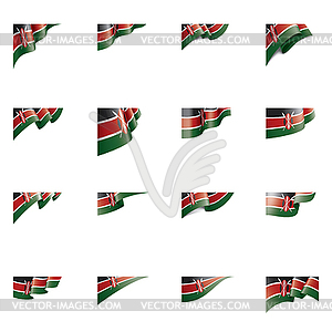 Kenya flag, - vector image