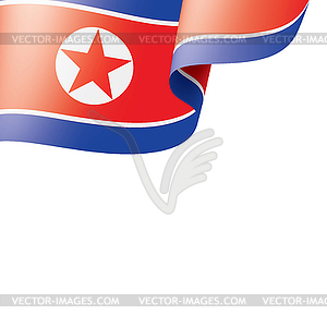 North Korea flag, - vector image