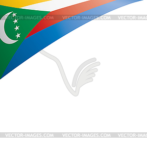 Comoros flag, - royalty-free vector clipart