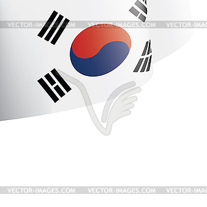 South Korean flag, - vector clip art