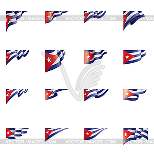 Cuba flag, - vector image