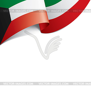 Kuwait flag, - vector clipart
