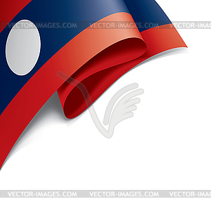 Laos flag, - vector clipart / vector image