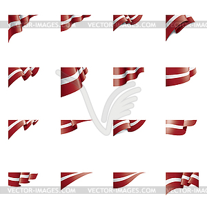 Latvia flag, - vector image