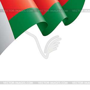 Madagascar flag, - vector clipart