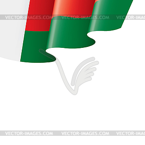 Madagascar flag, - vector clipart