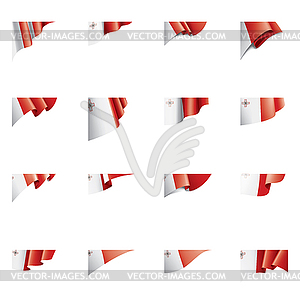 Malta flag, - vector clipart