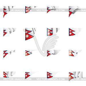 Nepal flag, - vector image