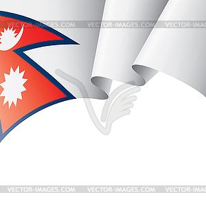 Nepal flag, - vector clipart