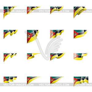 Mozambique flag, - vector image