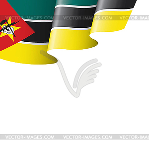 Мозамбикский флаг, - рисунок в векторе