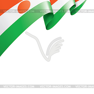 Niger flag, - vector image