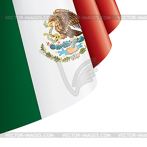 Mexican flag, - vector clip art