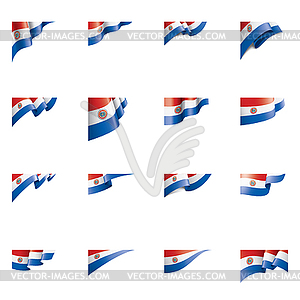 Paraguay flag, - vector clipart