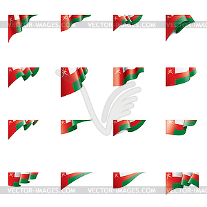 Oman flag, - vector image