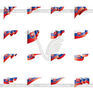 Slovakia flag, - vector clipart