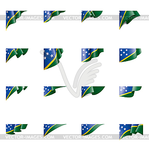 Solomon Islands flag, - vector clipart