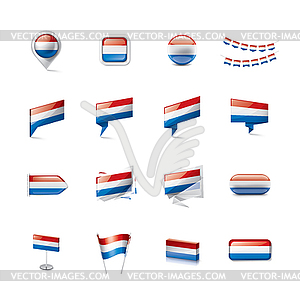 Netherlands flag, - vector image