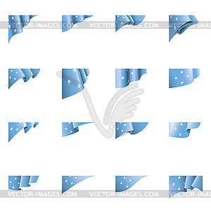 Federated States Micronesia flag, - vector image