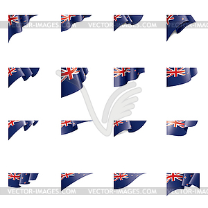 New Zealand flag, - vector clipart