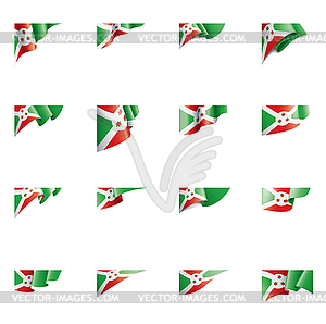 Burundi flag, - vector image