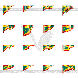 Grenada flag, - vector image