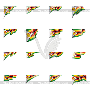 Zimbabwe flag, - vector clip art