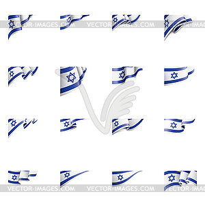 Israel flag, - vector clipart / vector image