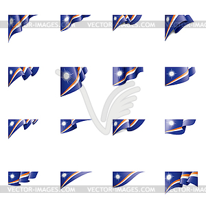 Marshall Islands flag, - color vector clipart