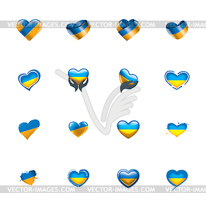 Ukraine flag, - vector image