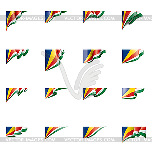 Seychelles flag, - vector clipart