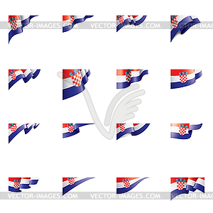 Croatia flag, - vector image