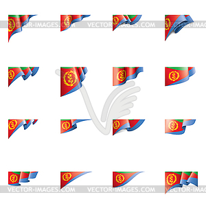 Eritrea flag, - royalty-free vector clipart