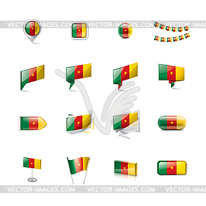 Cameroon flag, - vector image