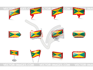 Grenada flag, - vector clip art