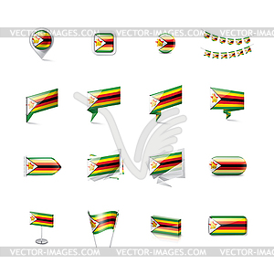 Zimbabwe flag, - vector image