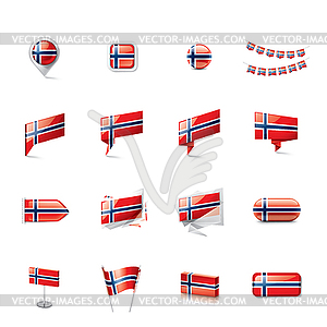 Norway flag, - vector image