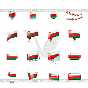 Oman flag, - vector image