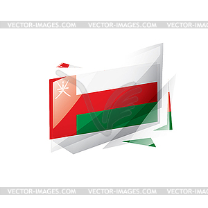 Oman flag, - vector clipart