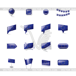 European union flag, - vector image