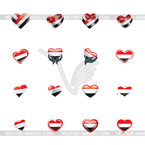 Yemeni flag,  - vector image