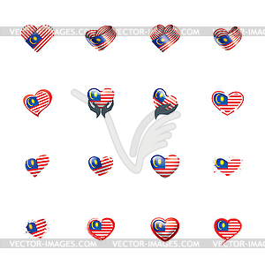 Malaysia flag,  - royalty-free vector clipart