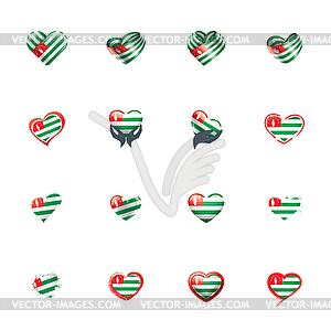 Abkhazia flag,  - vector image