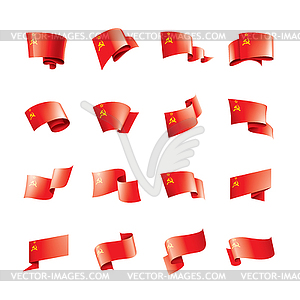 Red flag of USSR - vector clip art