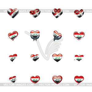 Iraqi flag, - vector image